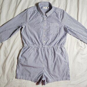 Vineyard Vines Blue & White Jumpsuit Long Sleeve  Size Women's 12